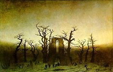 Caspar David Friedrich, 'Abbey in the Oakwood'