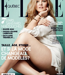 Justine Legault on the cover of Elle Quebec, May 2013