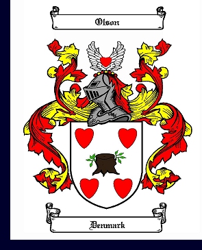 Olson (Denmark) family crest