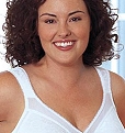 Modelling for Just My Size, Fall 2003. Although the promotional copy cannot be removed without distortion, this image deserves inclusion here as a stunning example of full-figured feminine beauty.