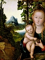 Virgin and Child in a Grape Arbour
