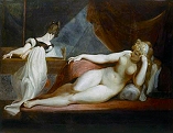 Reclining Woman and Piano Player