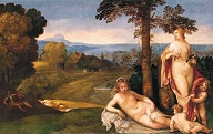 Nymphs and Children in a Landscape with Shepherds