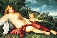 Venus and Cupid in a Landscape