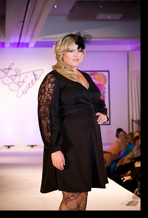 Katherine Roll walking the runway in the Queen Grace show at FFFWeek 2011; click to enlarge.